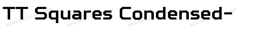 TT Squares Condensed字体转换